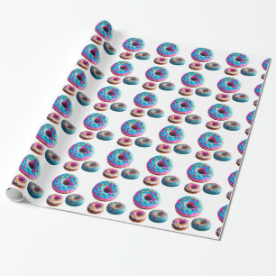 Donuts Pattern Wrapping Paper