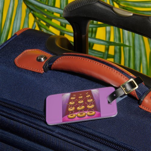 Donuts Performing Luggage Tag
