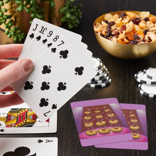 Donuts Performing Poker Cards