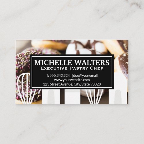 Donuts  Picnic Table Business Card