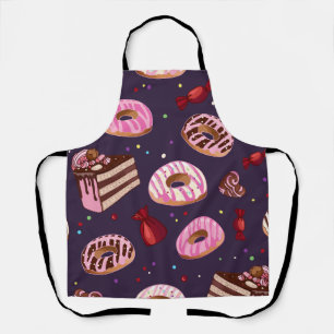 Donuts Print Apron