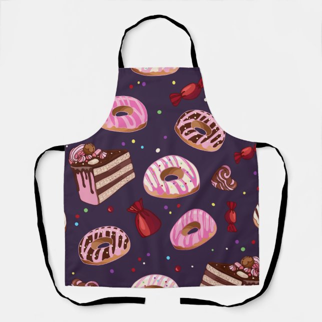 Donuts Print Apron (Front)