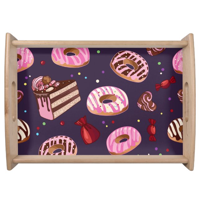 Donuts Print Serving Tray (Front)