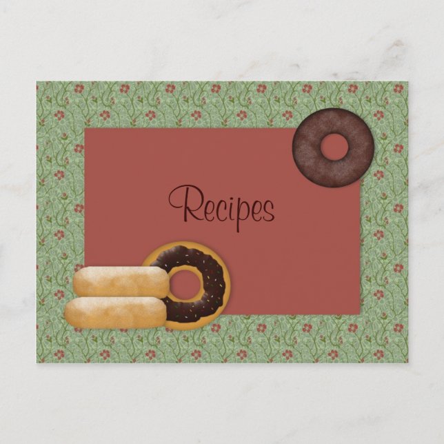 Donuts Recipe Card (Front)