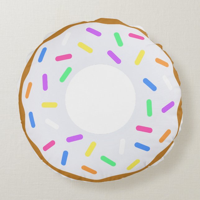 Donuts Round Pillow (Back)