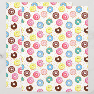 Donuts Scrapbook Paper
