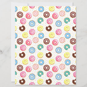 Donuts Scrapbook Paper