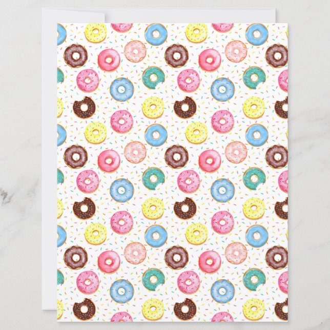 Donuts Scrapbook Paper (Front)