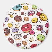 Donuts seamless pattern