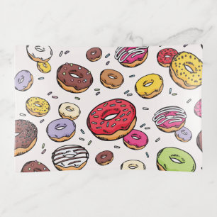 Donuts seamless pattern trinket tray