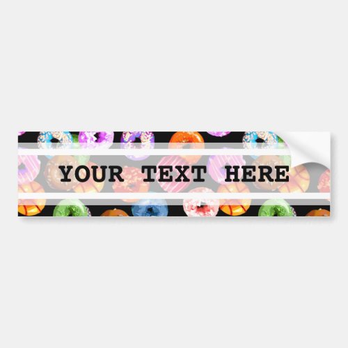 Donuts seamless pattern  your backgr  ideas bumper sticker