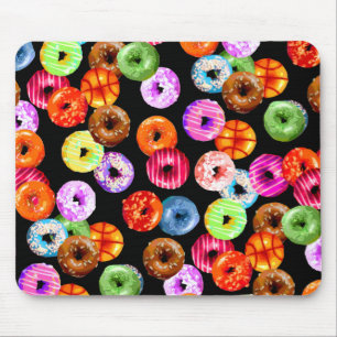 Donuts seamless pattern + your backgr. & ideas mouse pad