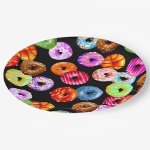 Donuts seamless pattern + your backgr. & ideas