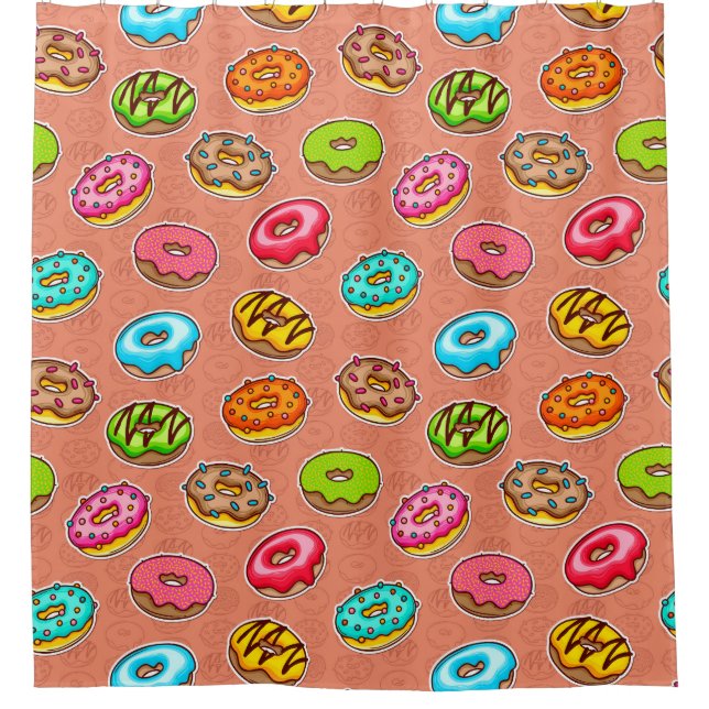 Donuts Shower Curtain (Front)