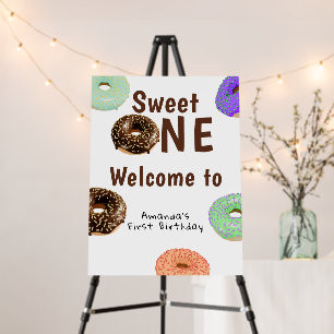Donuts Sweet One 1st Birthday Foam Board