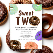Donuts Sweet Two 2nd Birthday
