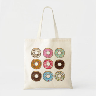 Donuts sweets yummy colorful tote bag