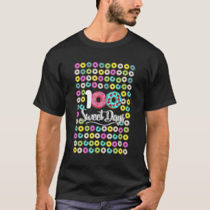 Donuts Teacher Team Staff Happy 100 Days Of School T-Shirt
