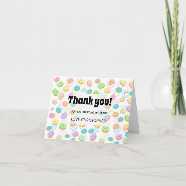 Donuts Thank you card (Front)