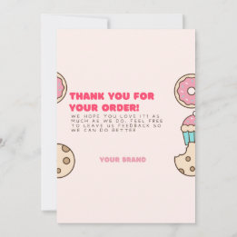 Donuts Thank You Cards Small Business