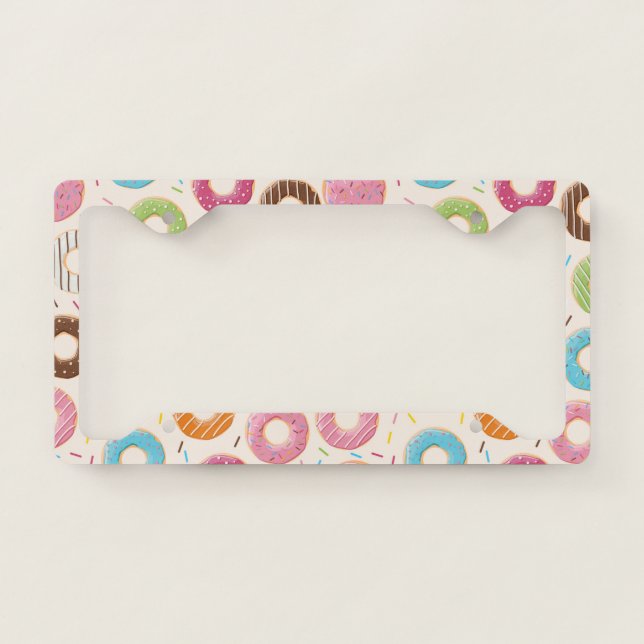 Donuts thin license frame plate (Front)
