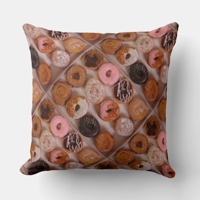 DONUTS! THROW PILLOW (Front)