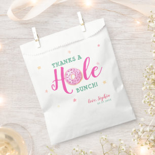 Donuts Watercolor Thanks A Hole Bunch Thank You Favor Bag