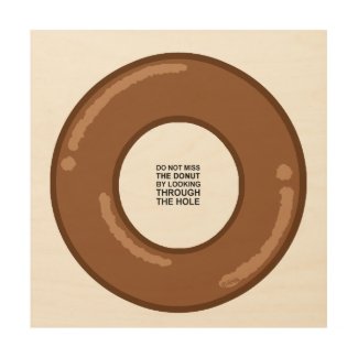 Donut's Wisdom Wood Wall Art