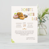 donuts with dad invitation Sweet father's day  (Standing Front)