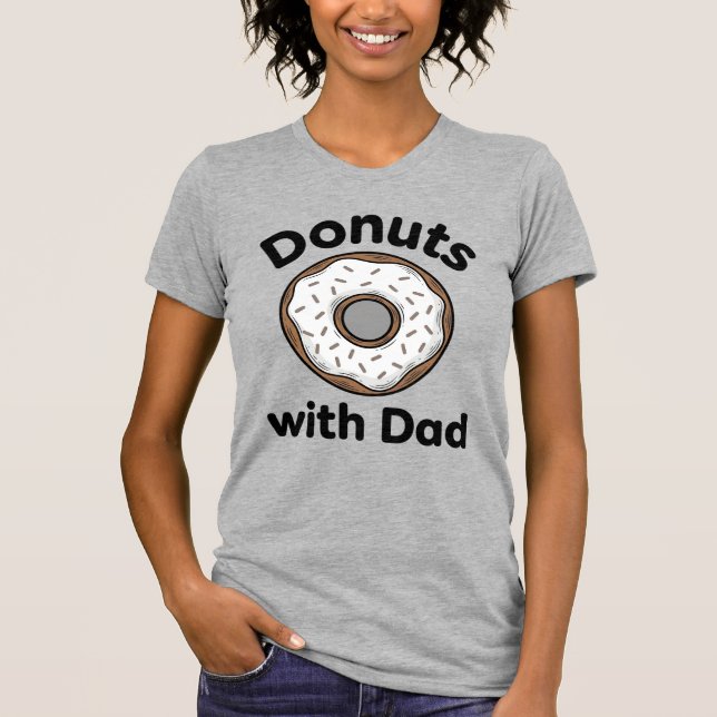 Donuts With Dad Vintage Donut Shirt Design_1 (Front)