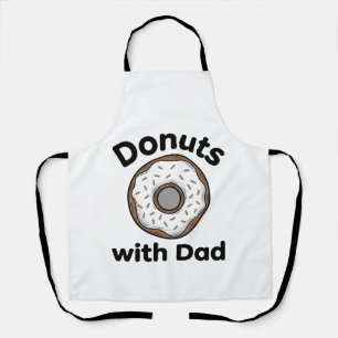 Donuts With Dad Vintage Donut Shirt Design_1 Apron