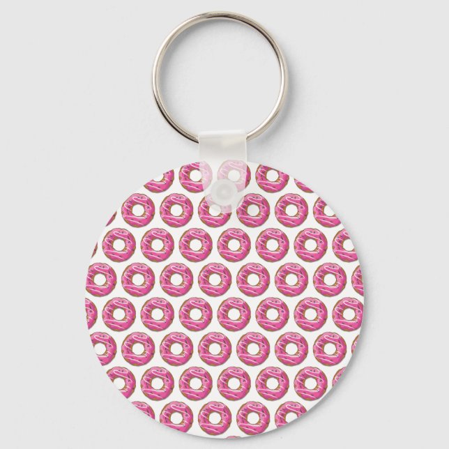 Donuts with pink icing keychain (Front)