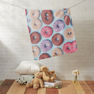 Donuts With Sprinkles Pattern  Baby Blanket