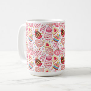 Donuts With Sprinkles Pattern Thermal Wine Tumbler Coffee Mug