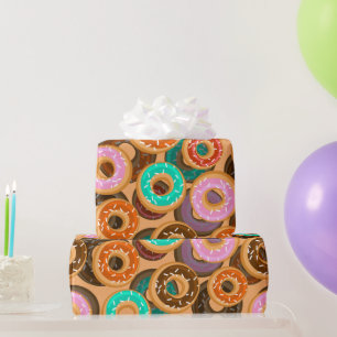 Donuts With Sprinkles Pattern Wrapping Paper