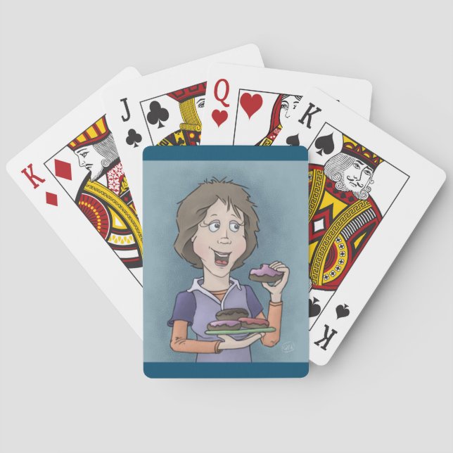 Donuts with sprinkles playing cards (Back)