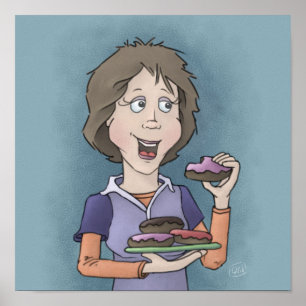 Donuts with sprinkles poster