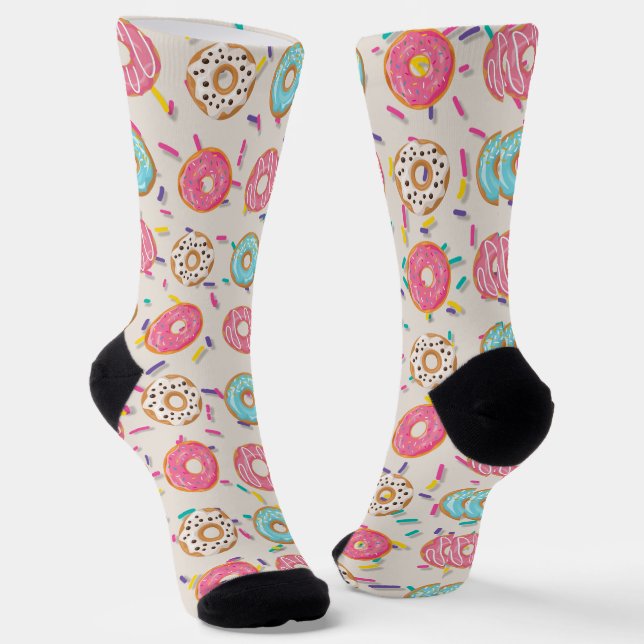 Donuts with Sprinkles Socks (Angled)