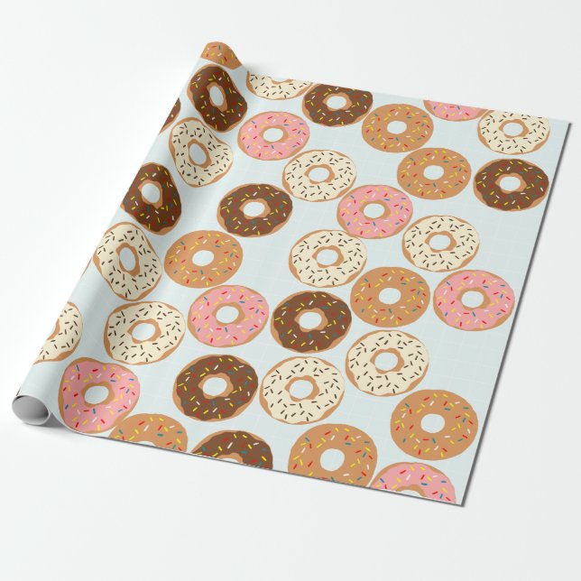 Donuts Wrapping Paper (Unrolled)