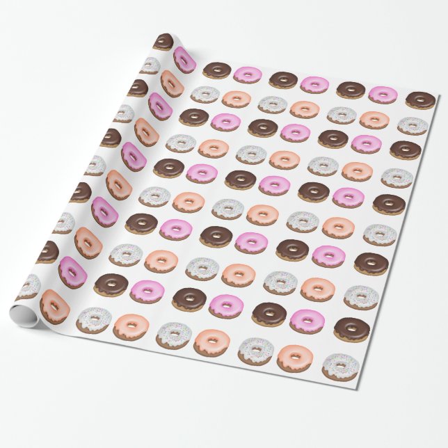 Donuts Wrapping Paper (Unrolled)