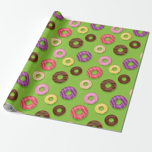 Donuts Wrapping Paper (Unrolled)