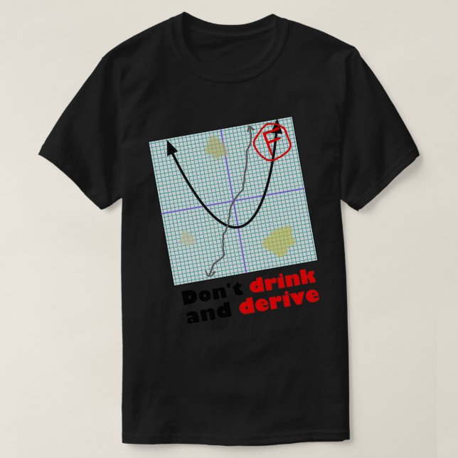 Donx27t drink and derive T-Shirt (Design Front)