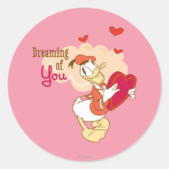 Doo-Bee My Valentine Classic Round Sticker (Front)