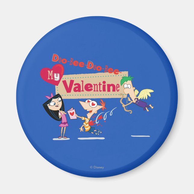 Doo-Bee My Valentine Magnet (Front)