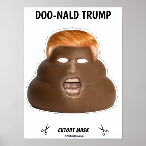 Doo_nald Trump Halloween Mask Poster