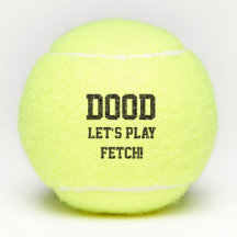 "Dood Let's Play Fetch" Pet Dog Cat Toy Black