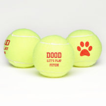"Dood Let's Play Fetch" Pet Dog Cat Toy Red