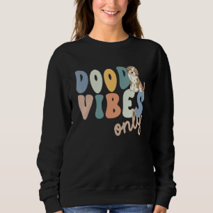 Dood Vibes Only Red Merle Aussiedoodle Doodle Mama Sweatshirt