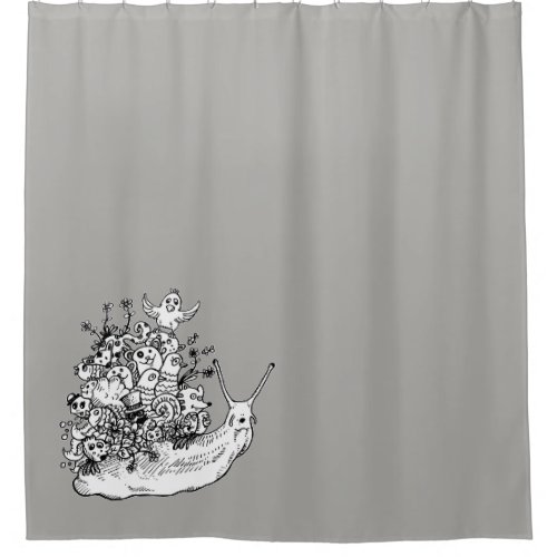 Doodle 1 shower curtain