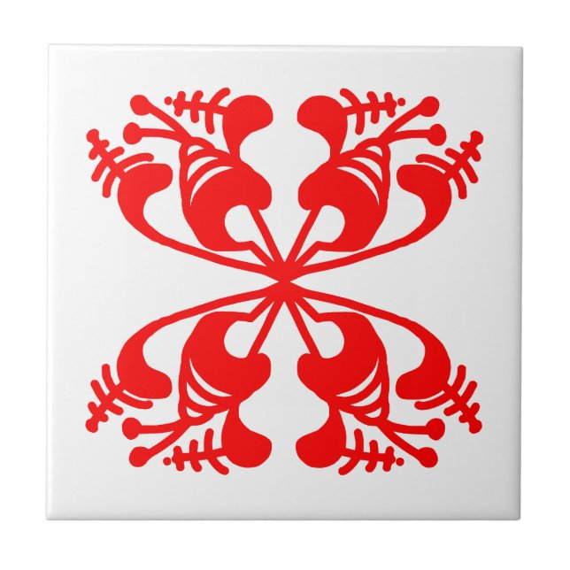 Doodle 6 ceramic tile (Front)